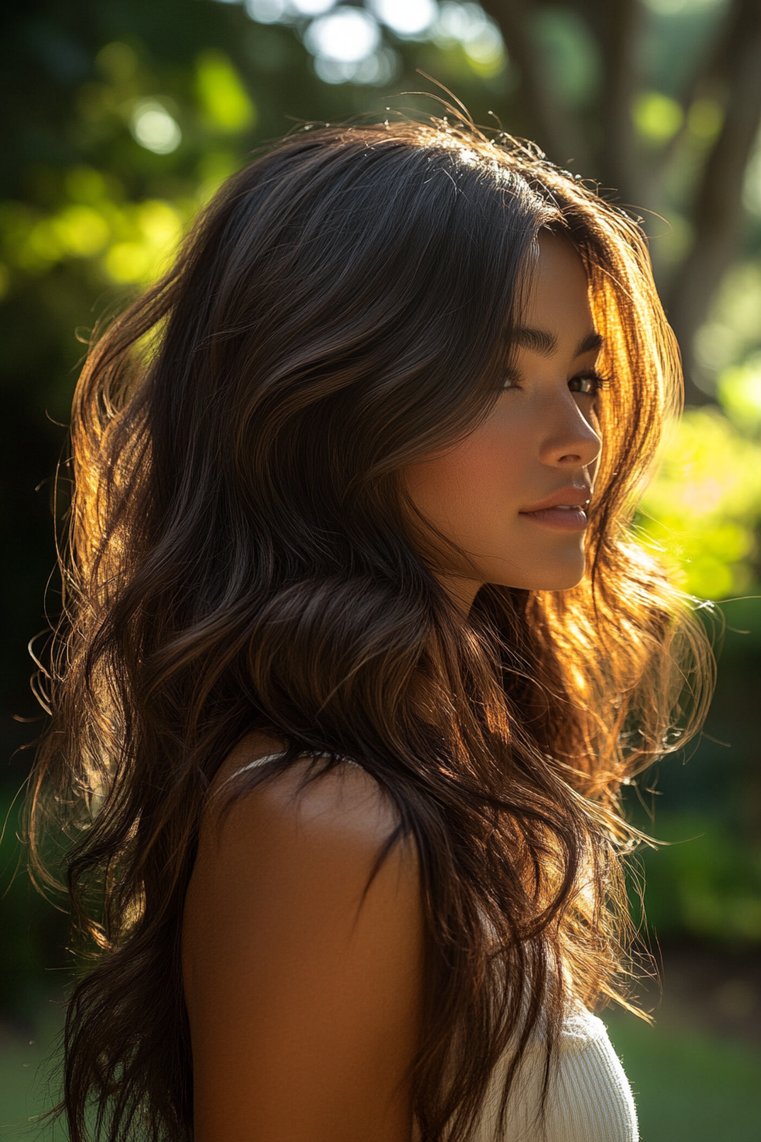 Caramel Accents on Darker Shades