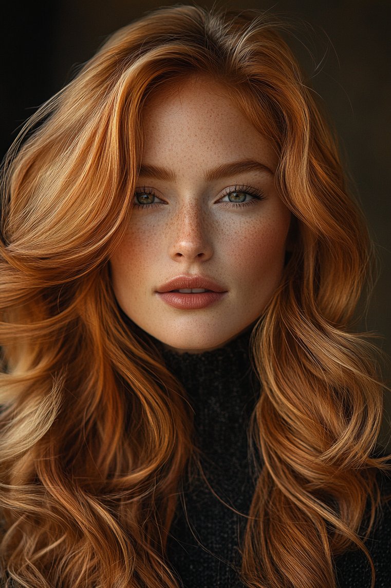Caramel and Rose Gold Fusion