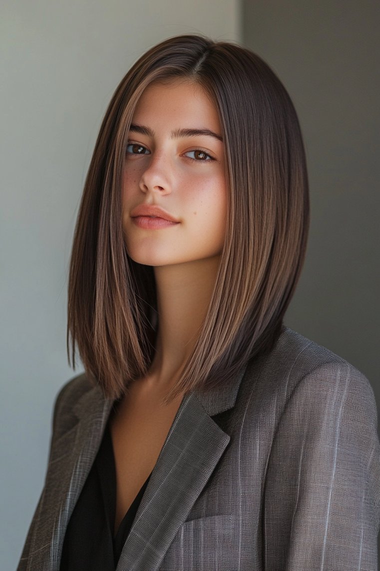 Chic Blunt Lob