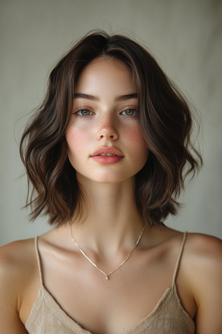 Chic Choppy Textured Lob