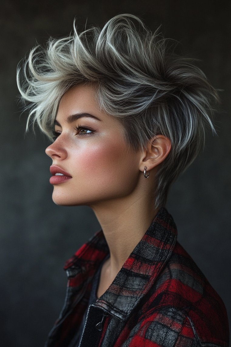 Chic Gray Mohawk