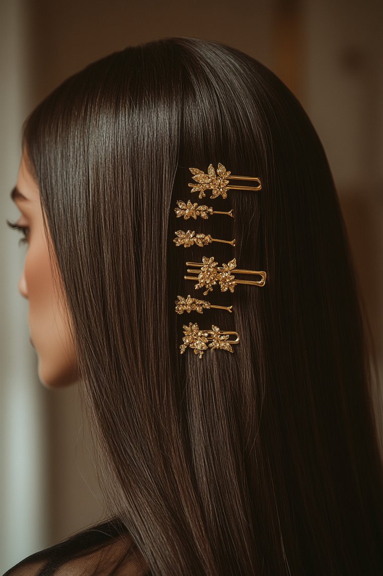 Chic Hair Clip Style