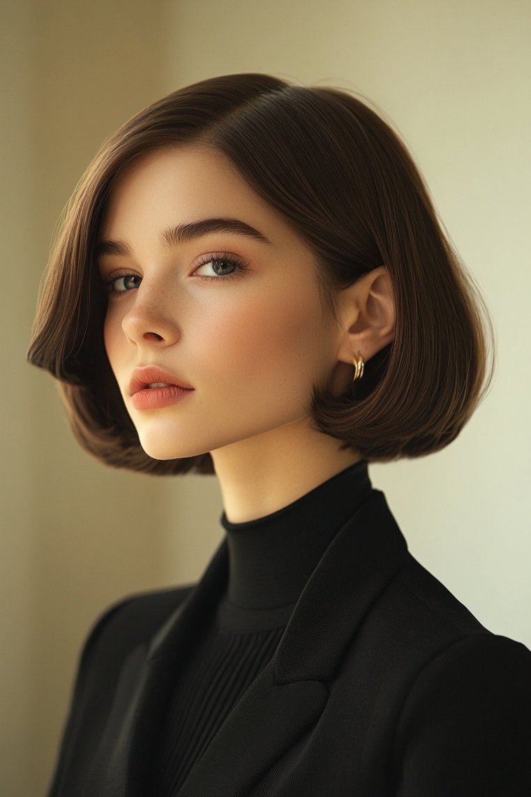 Chic Rounded Bob With Layers