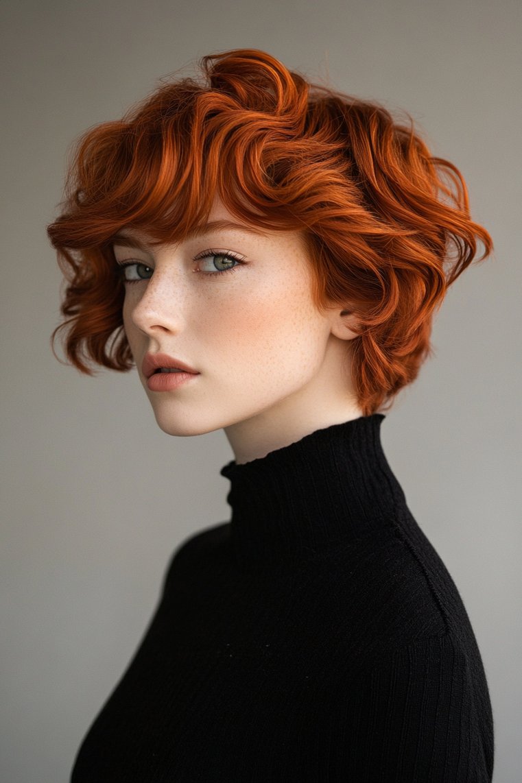 Chic Short Red Hair