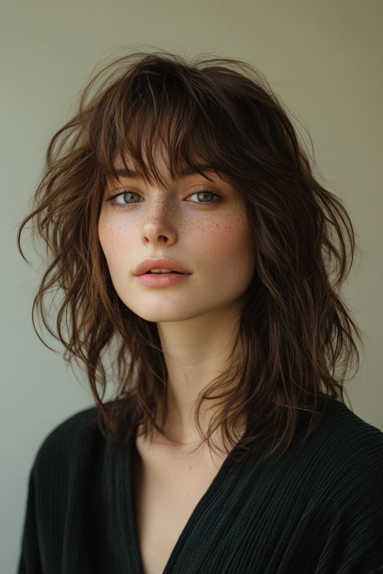 Choppy Bangs Shag