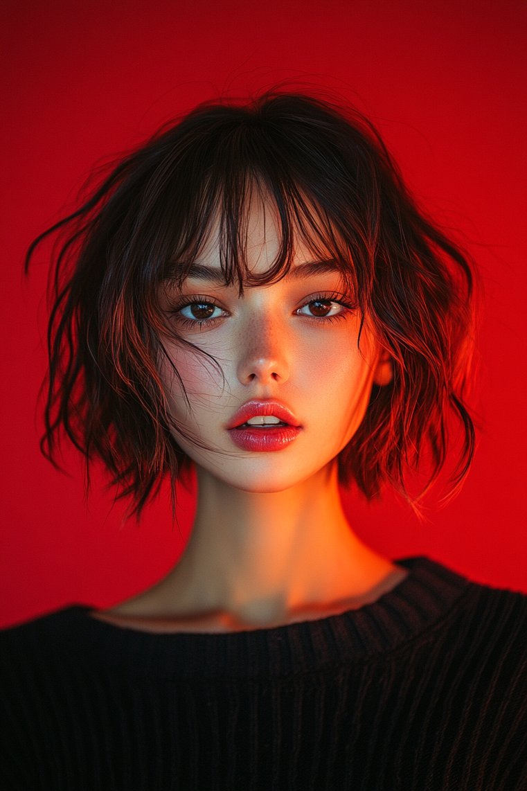 Choppy Lob With Highlights