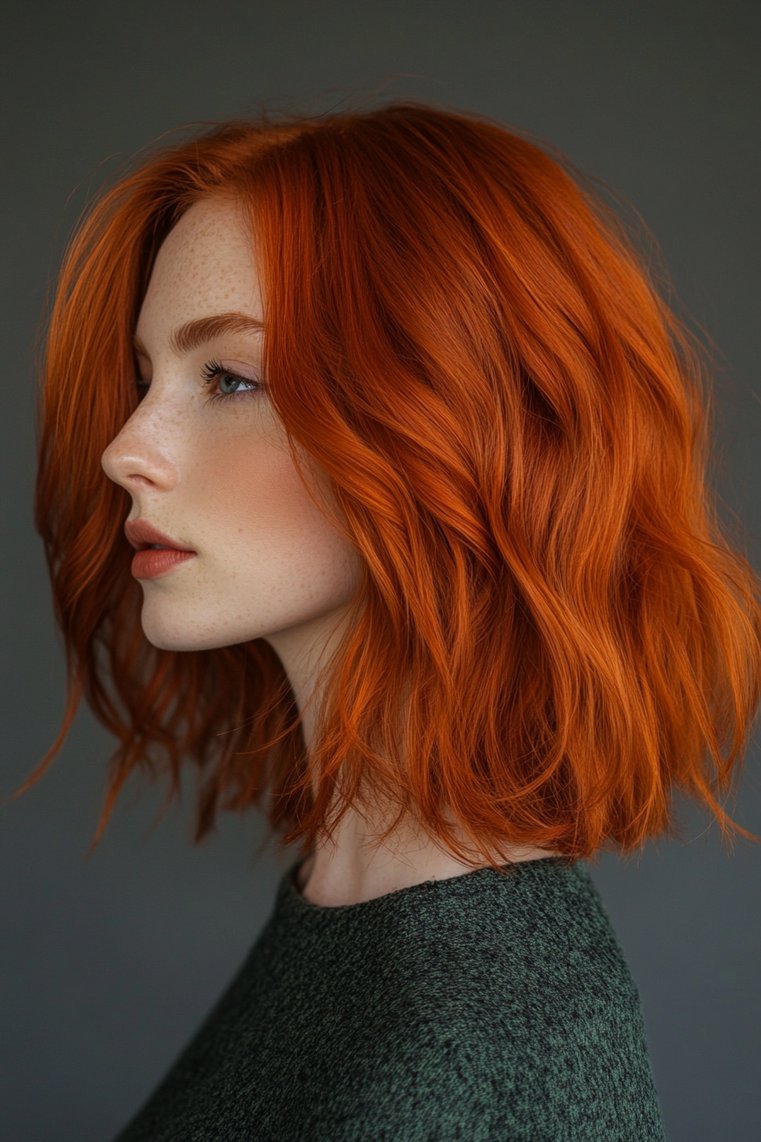 Choppy Red Hairstyle
