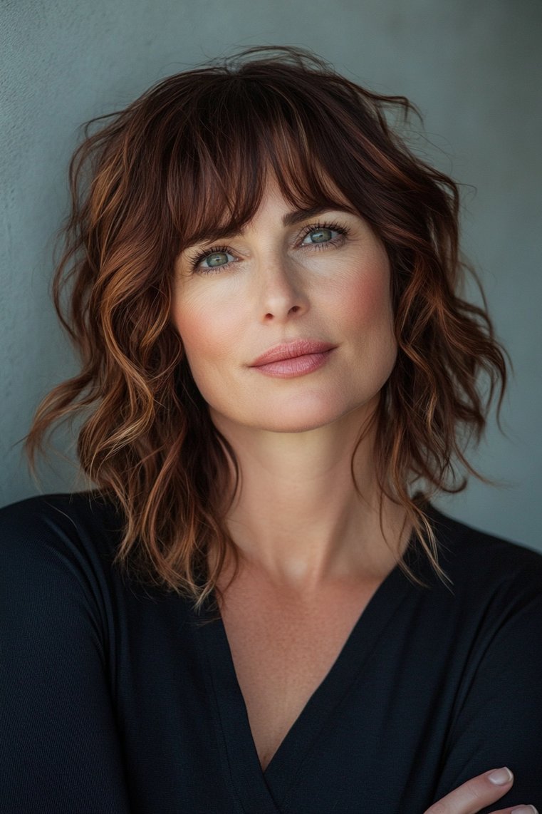 Choppy Textured Bangs