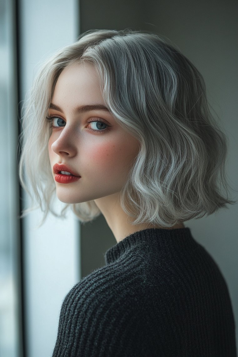 Classic A-Line Gray Bob