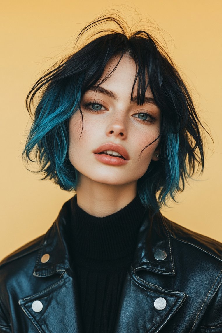 Classic Black to Blue Ombre
