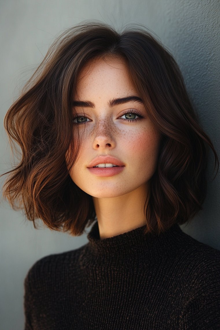 Classic Brown A-Line Bob
