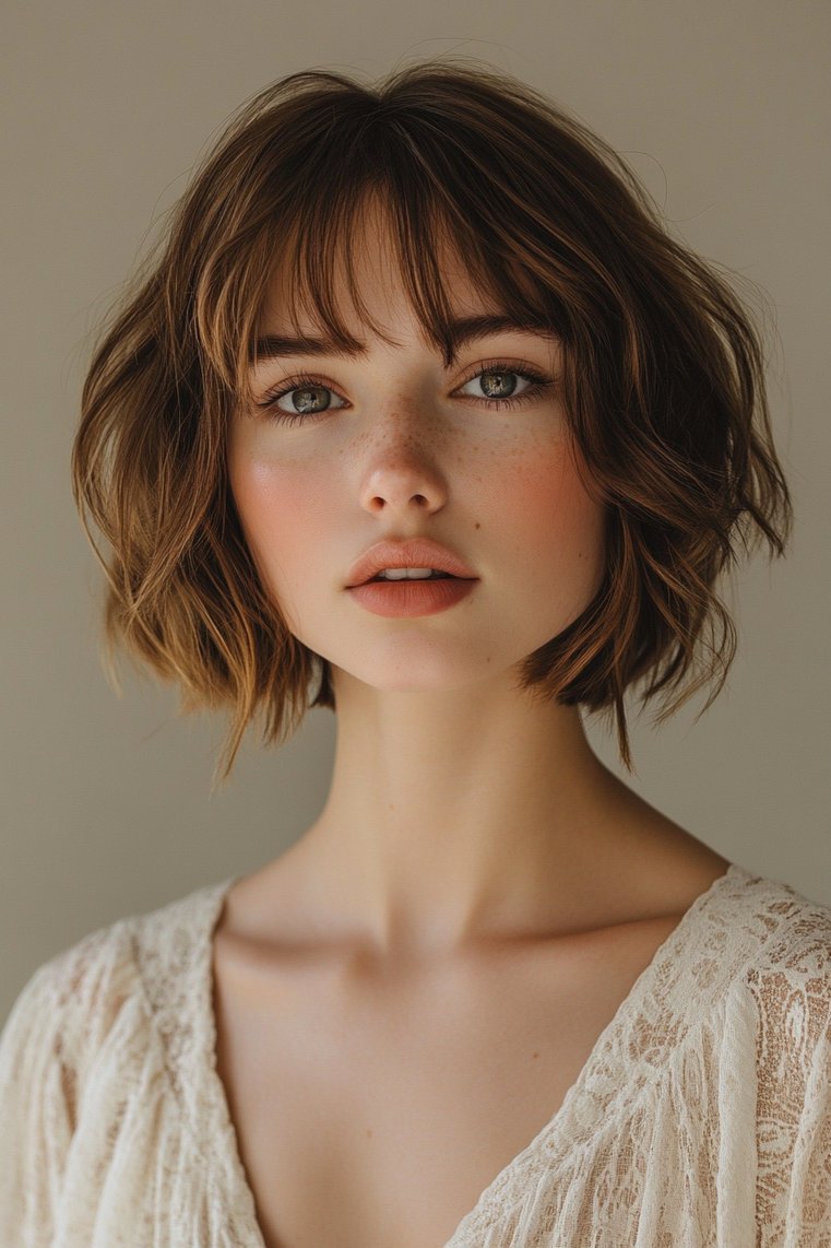 Classic Feathered Bob