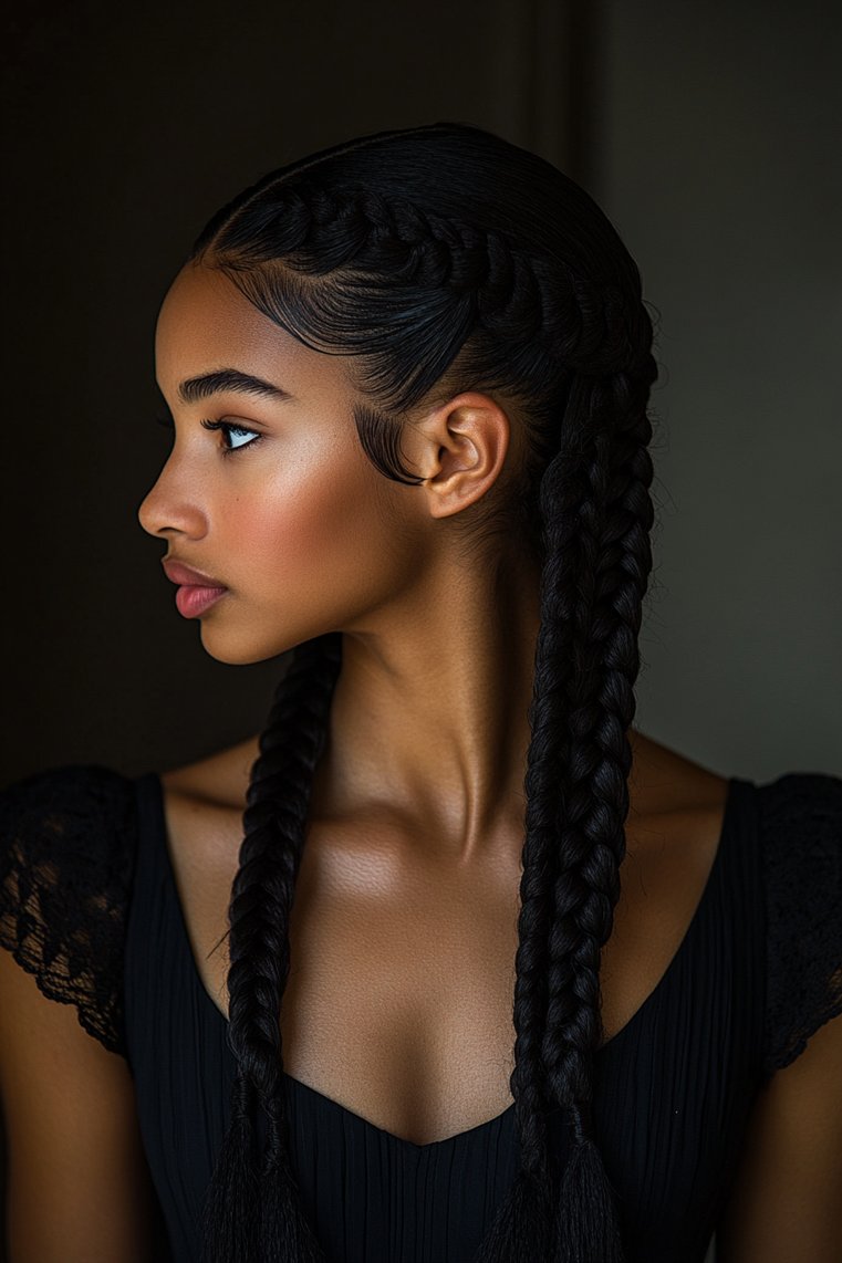 Classic Straight Cornrows