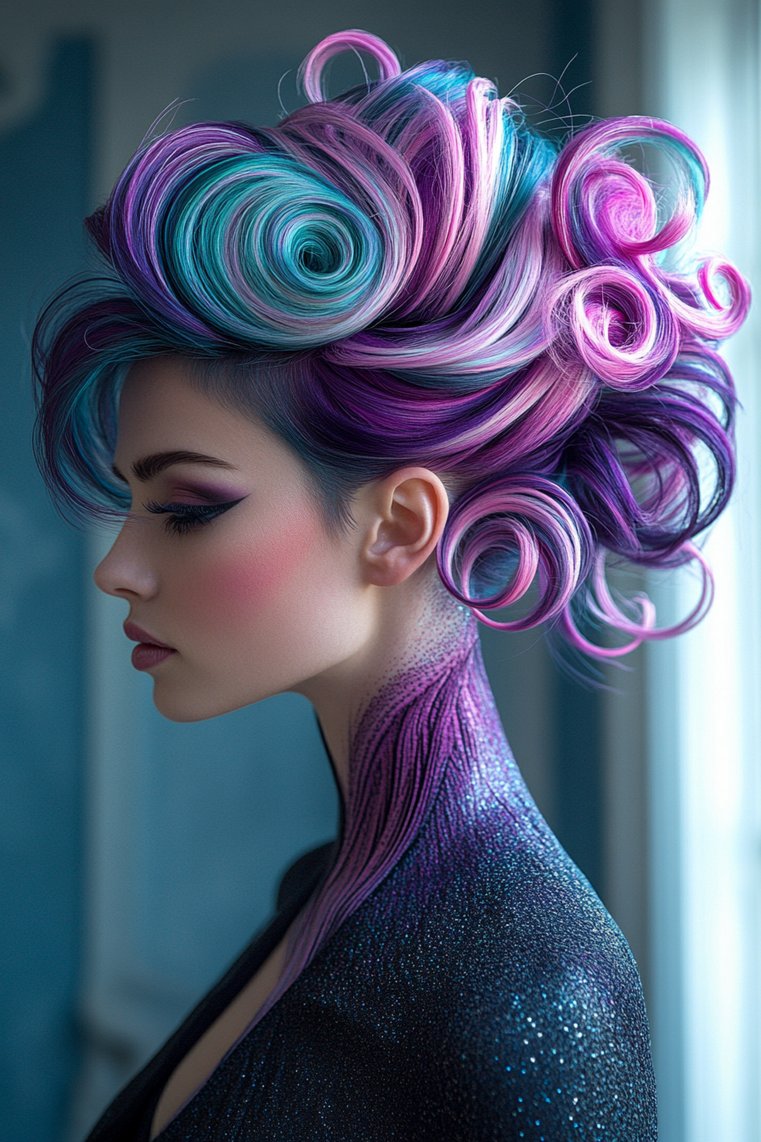 Colorful Undercut