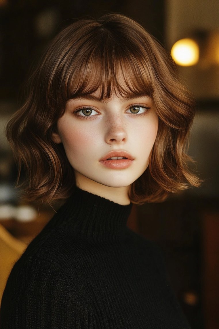 Cropped Bob With Fringe