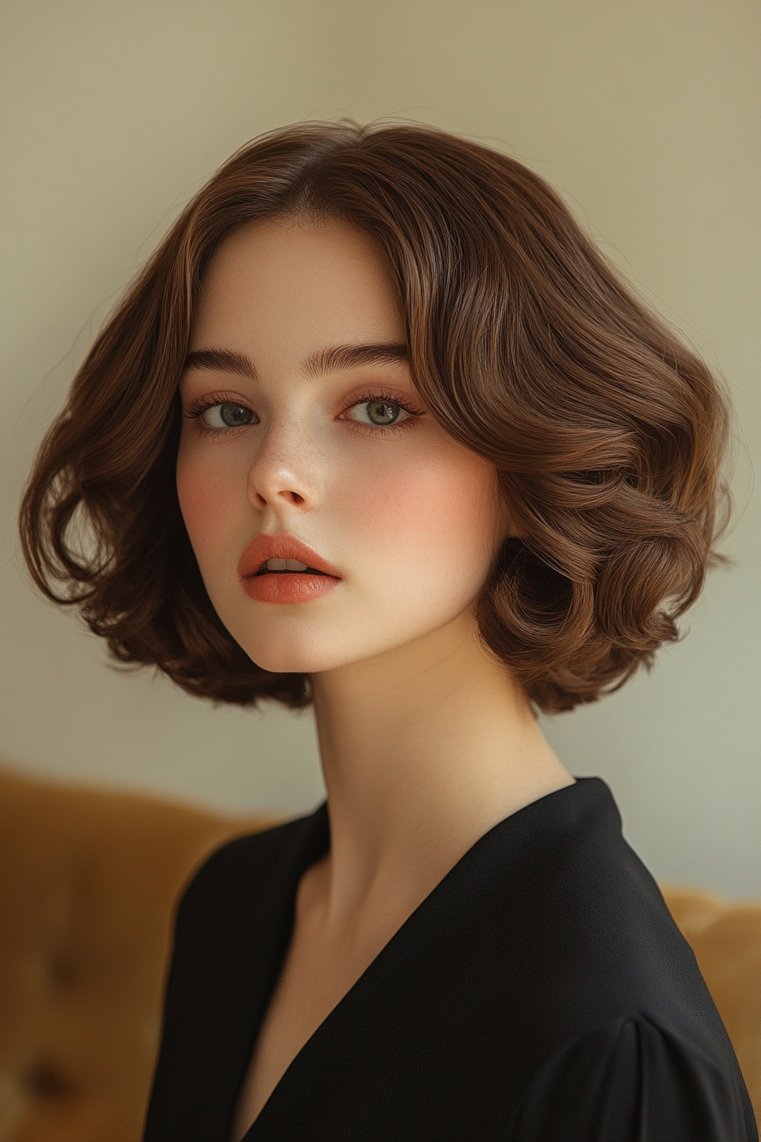 Curled Under Bob
