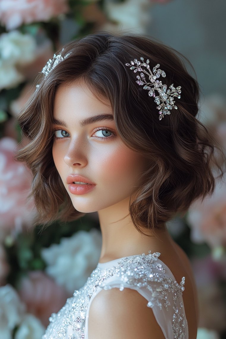 Curly Bob With Headband