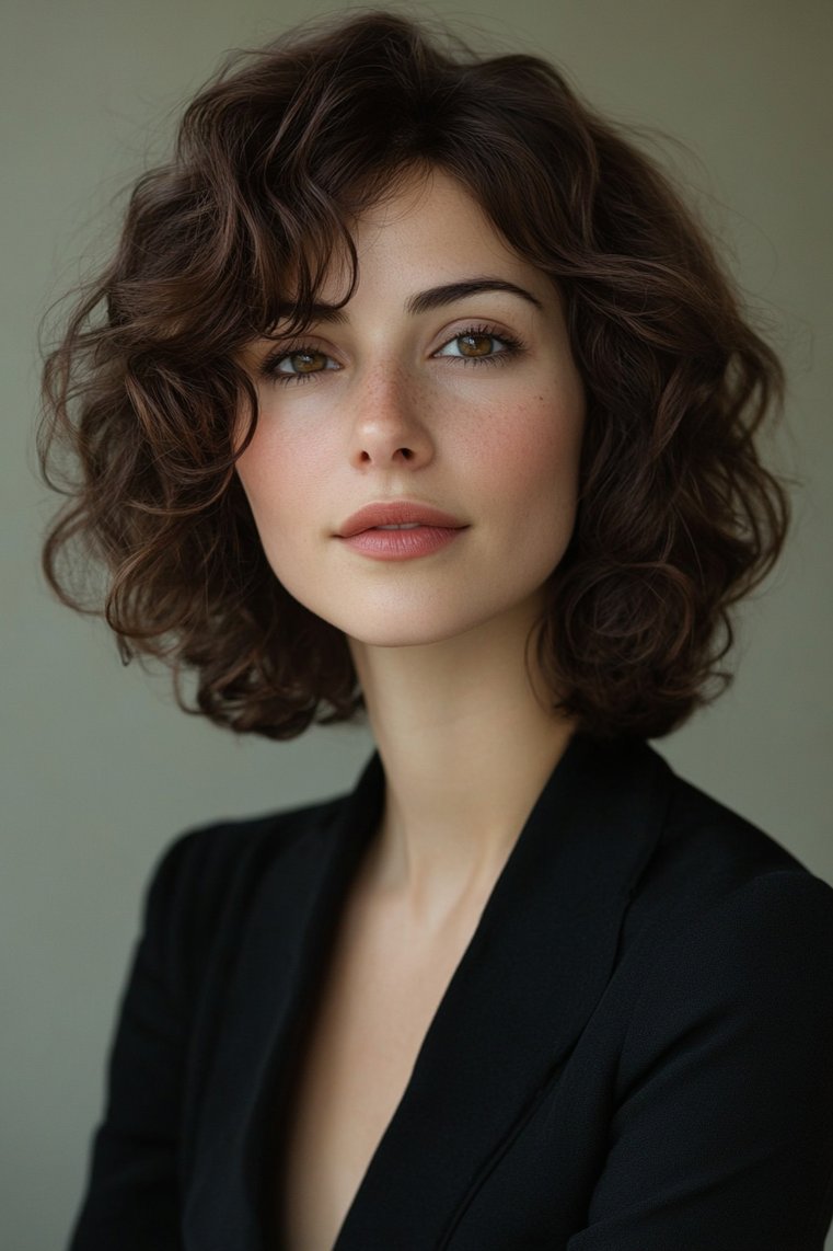 Curly Bob With Soft Curls