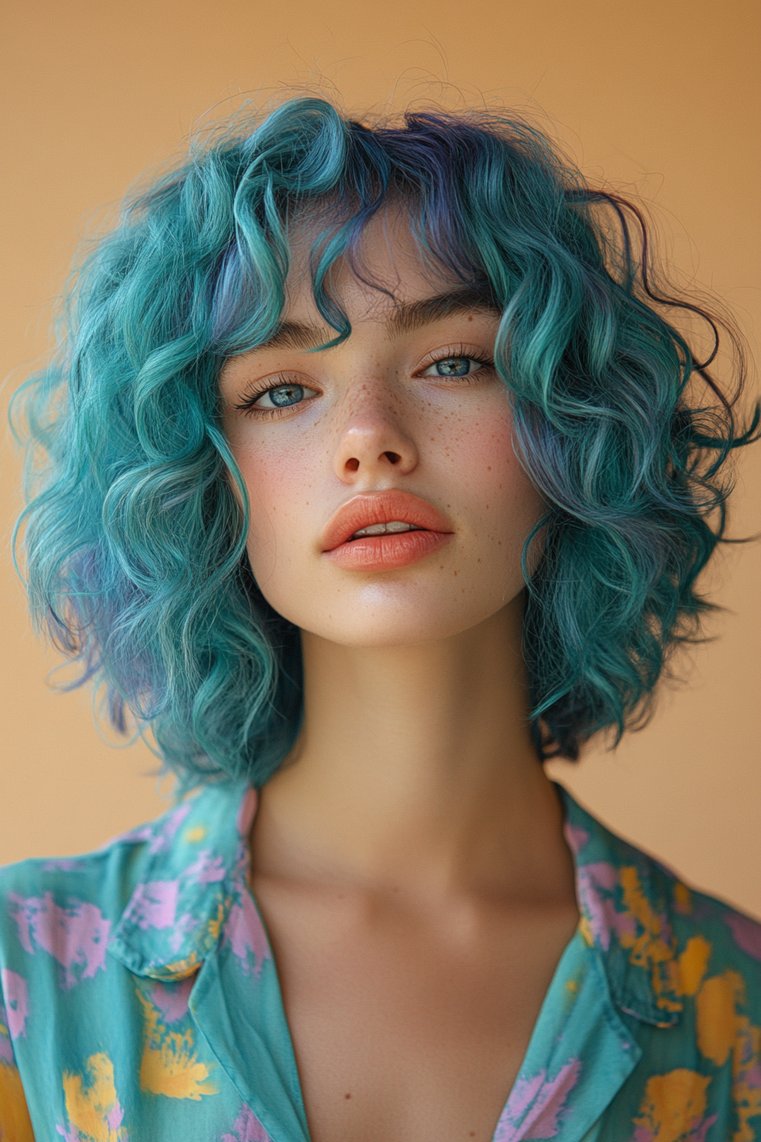 Curly Bob With Undercut