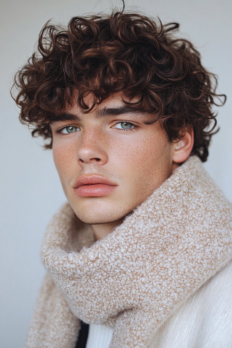 Curly Bowl Cut