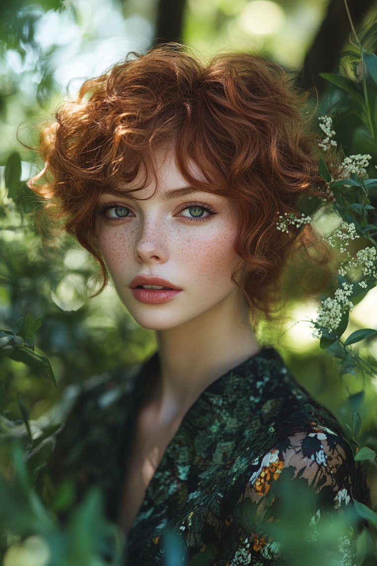 Curly Butterfly Hairstyle