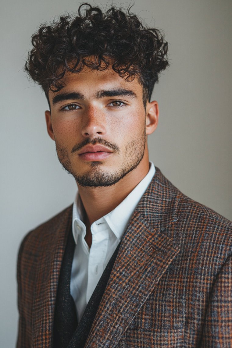 Curly Buzz Cut
