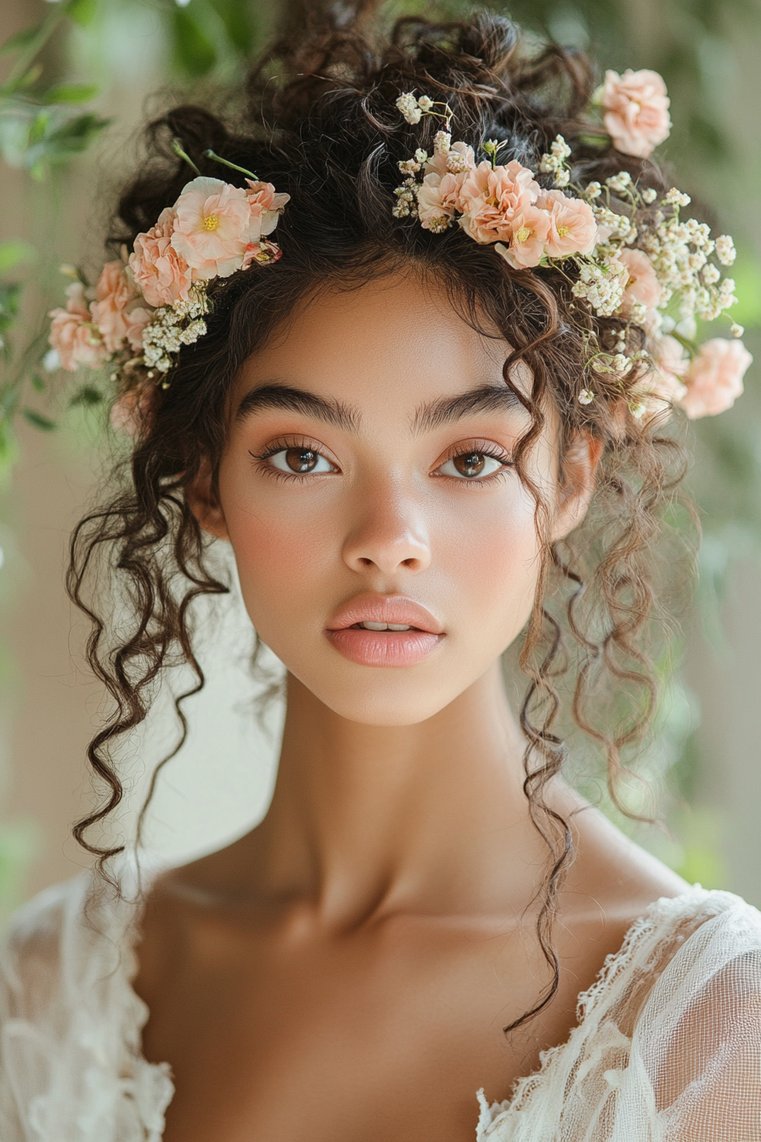 Curly Crown Braid