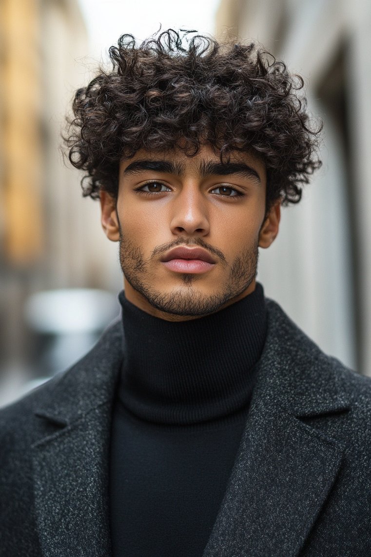 Curly Edgar Haircut