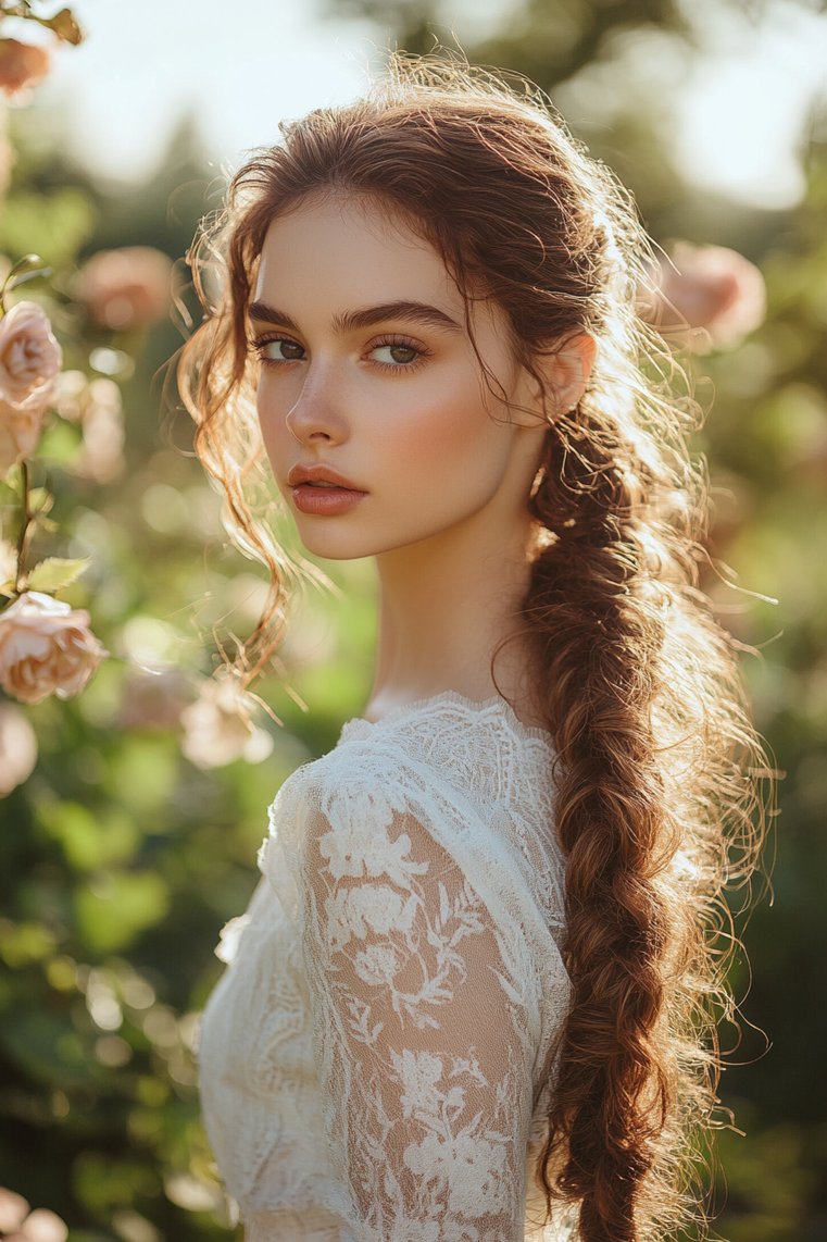 Curly Fishtail Braid