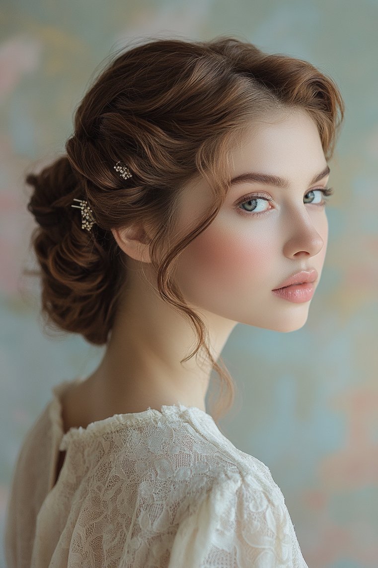 Curly French Twist