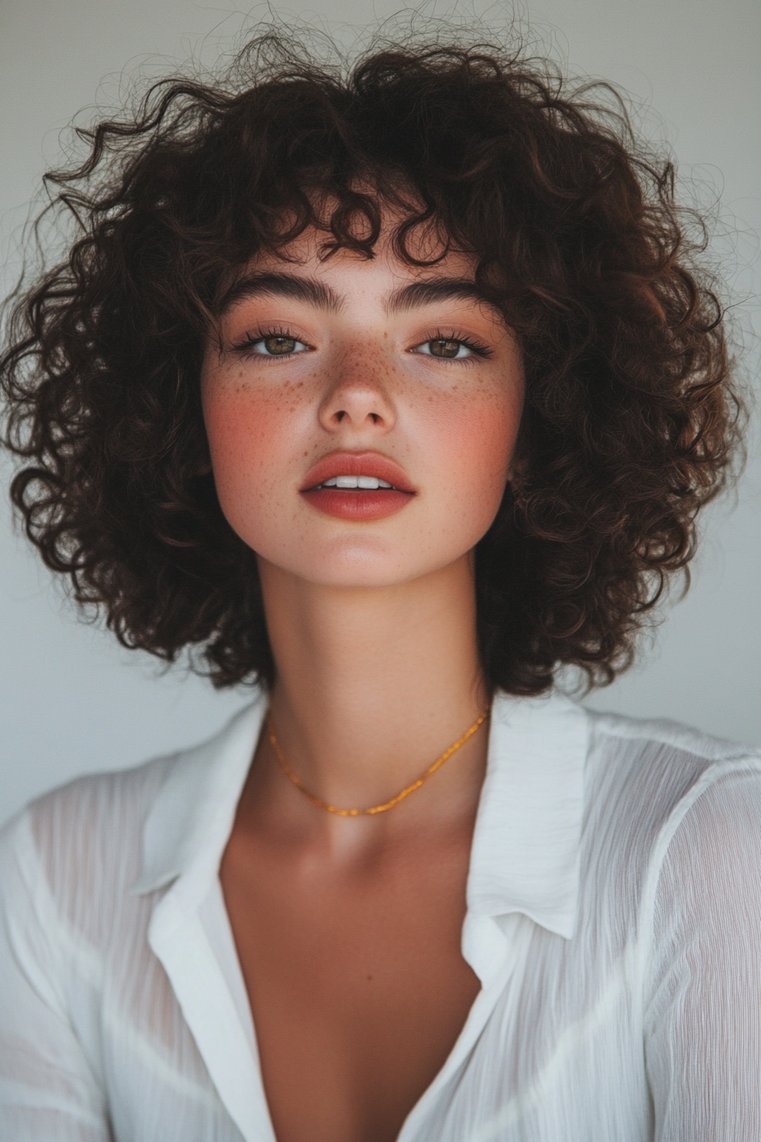 Curly Fringe Pixie