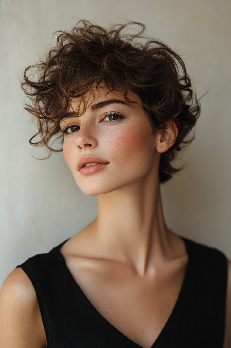 Curly Hair With Shaved Sides