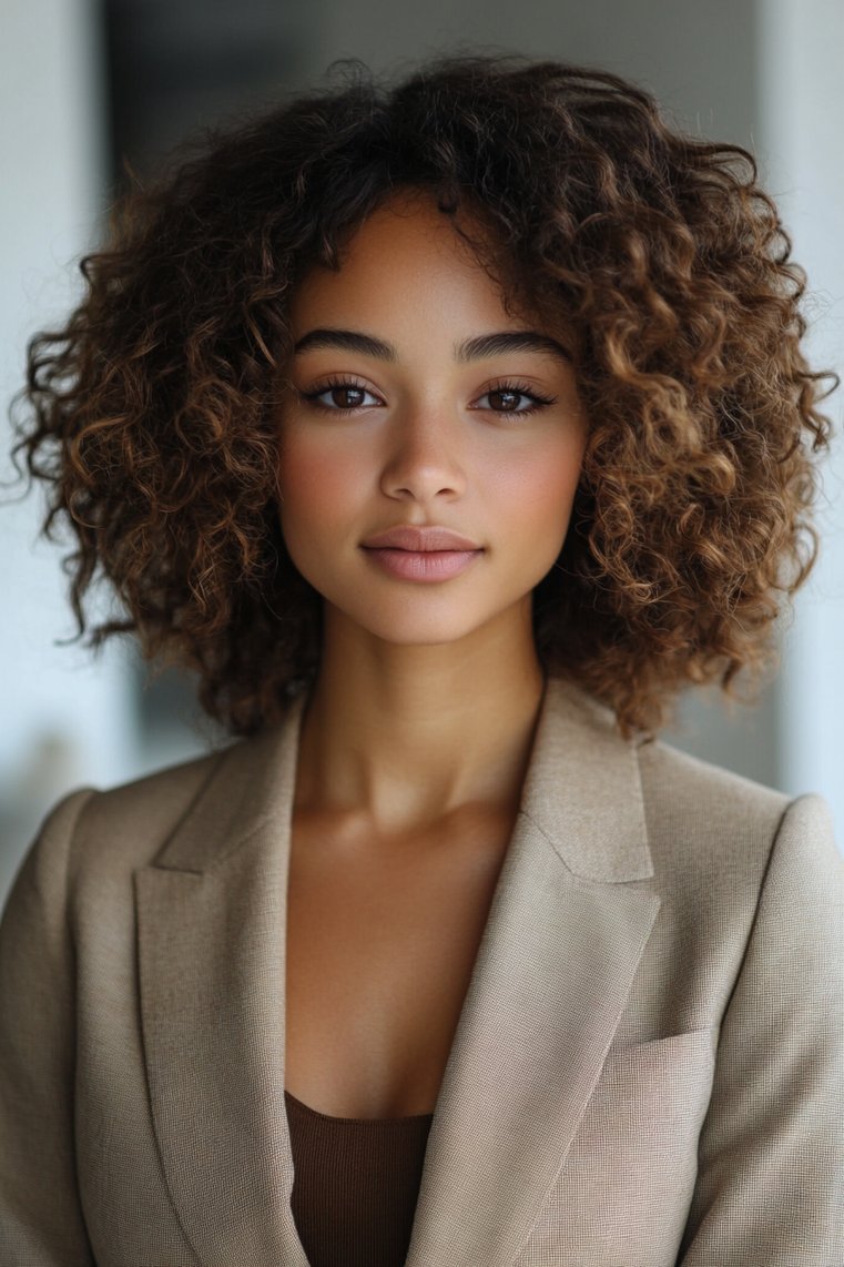 Curly Lob (Long Bob)