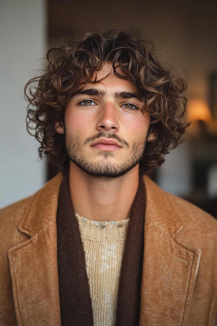 Curly Medium Length