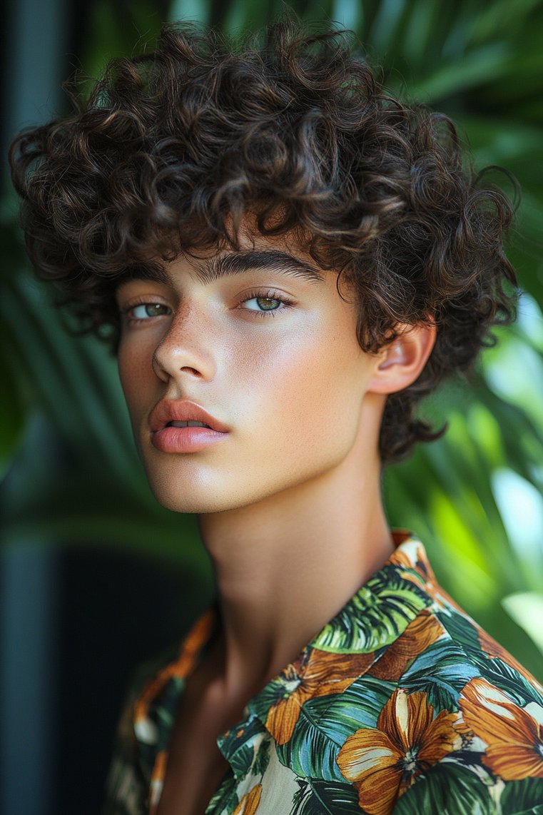 Curly Pompadour