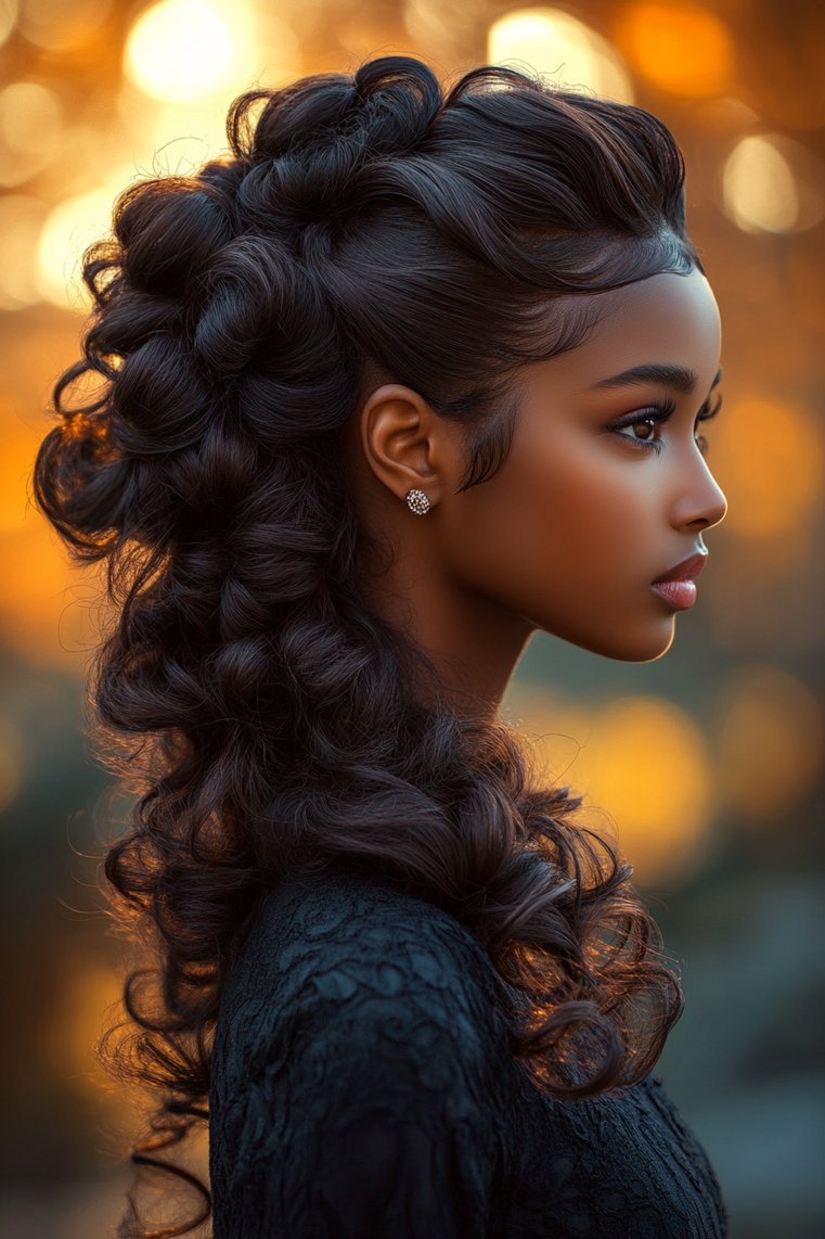 Curly Ponytail