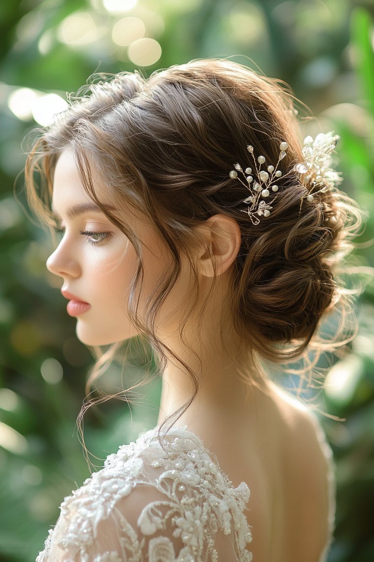 Curly Side Bun