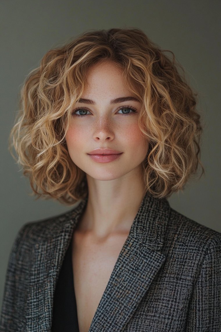 Curly Textured Bob