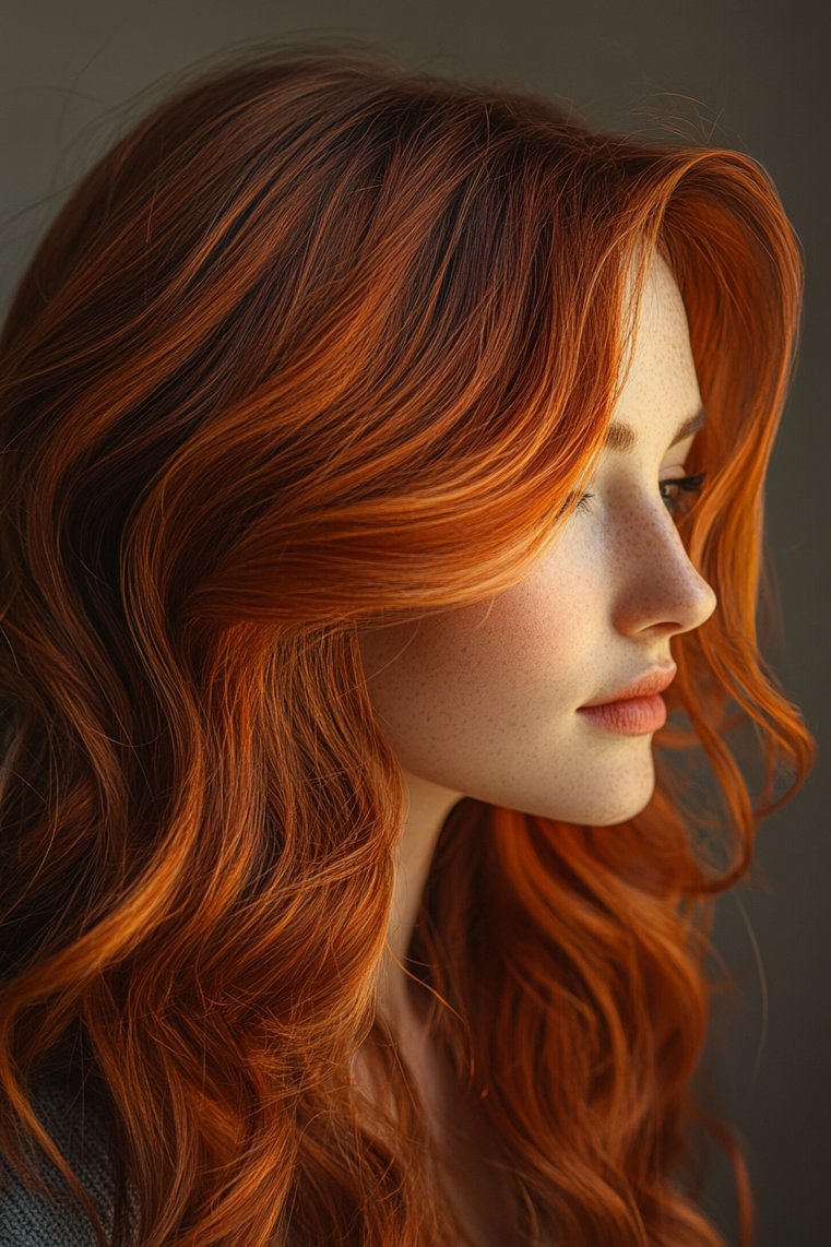 Dark Copper With Golden Highlights
