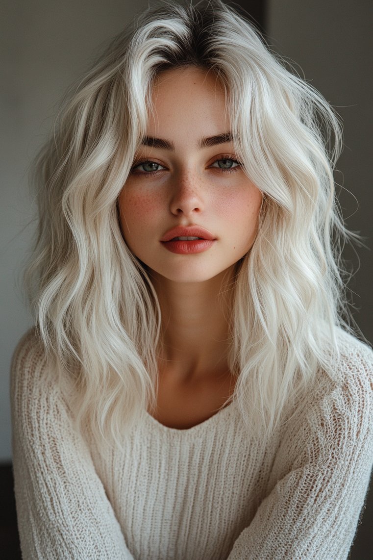 Dark Roots With Silver Ends