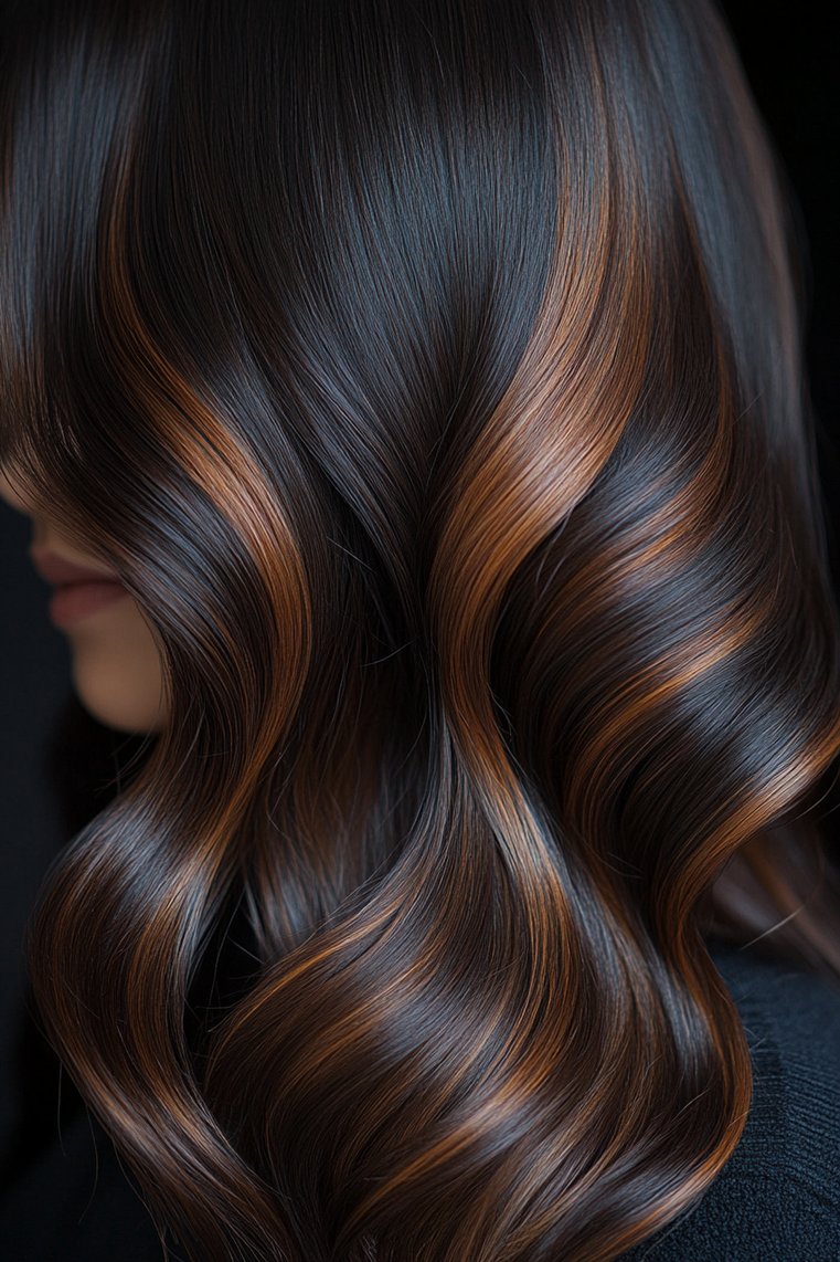 Darker Shades of Brown Highlights for a Rich Depth