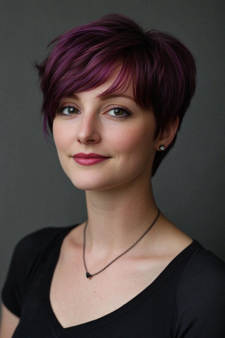 Deep Plum and Violet Mix