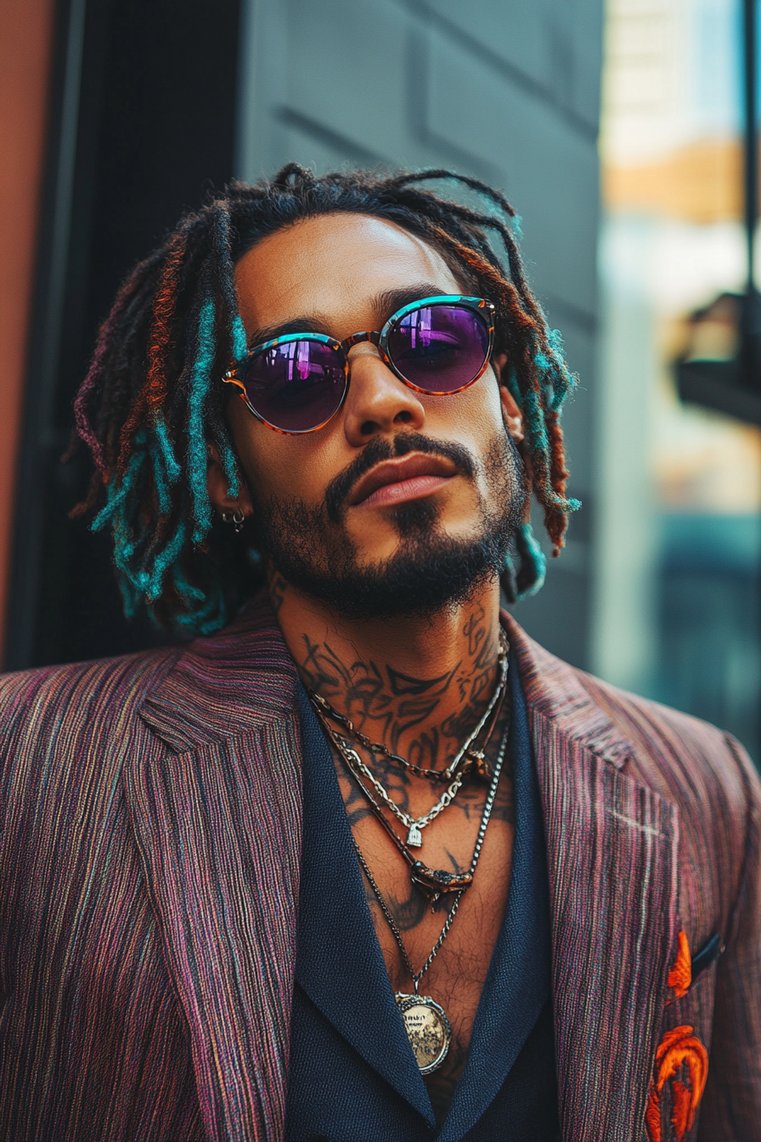 Dreadlocks With Color Tips