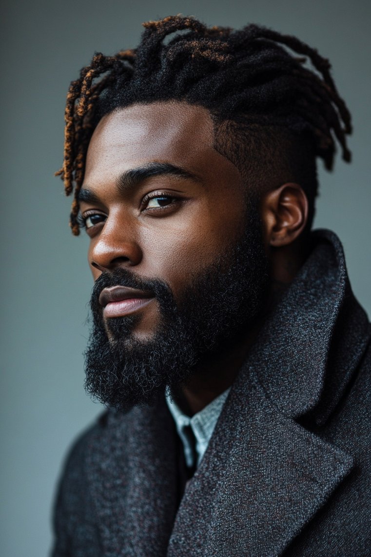 Dreadlocks With Fade and Beard