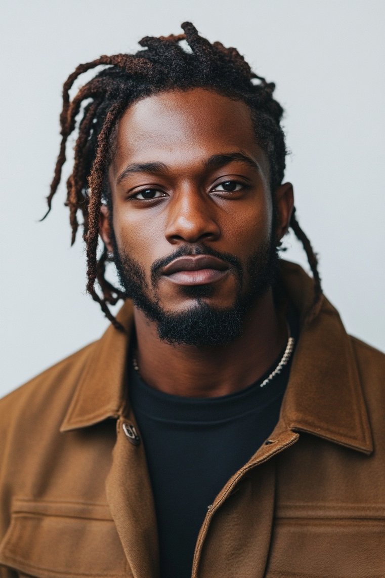 Dreadlocks With a Side Braid