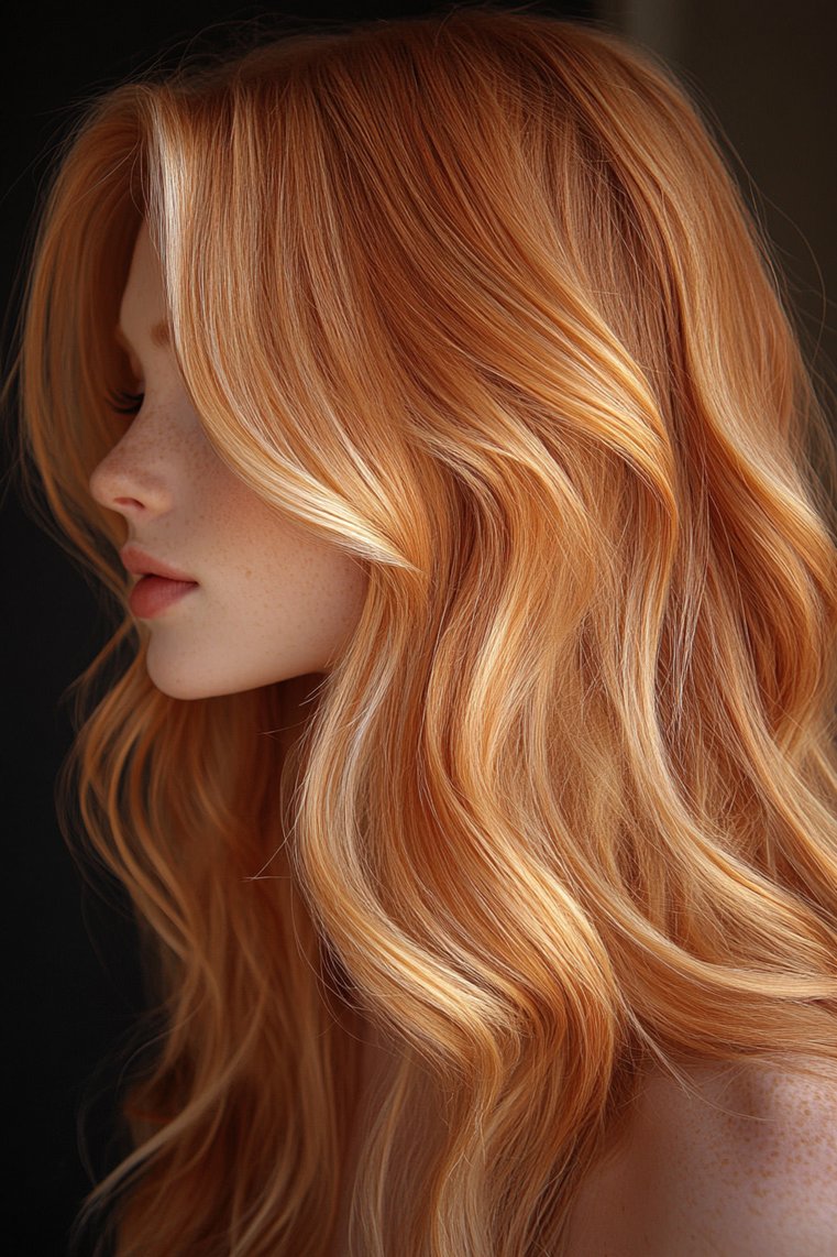 Dreamy Strawberry Blonde and Champagne Blend
