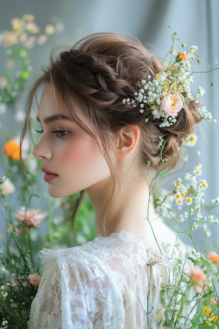 Dutch Braid Bun