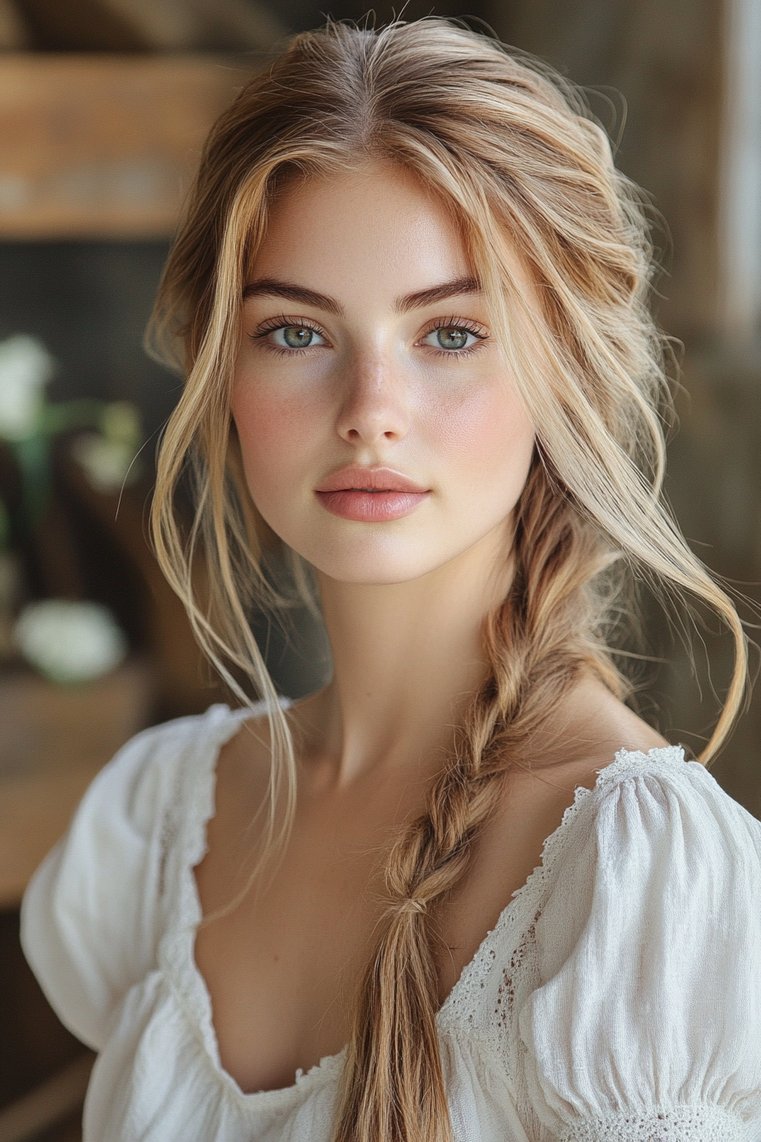 Dutch Braid Half-Up Half-Down