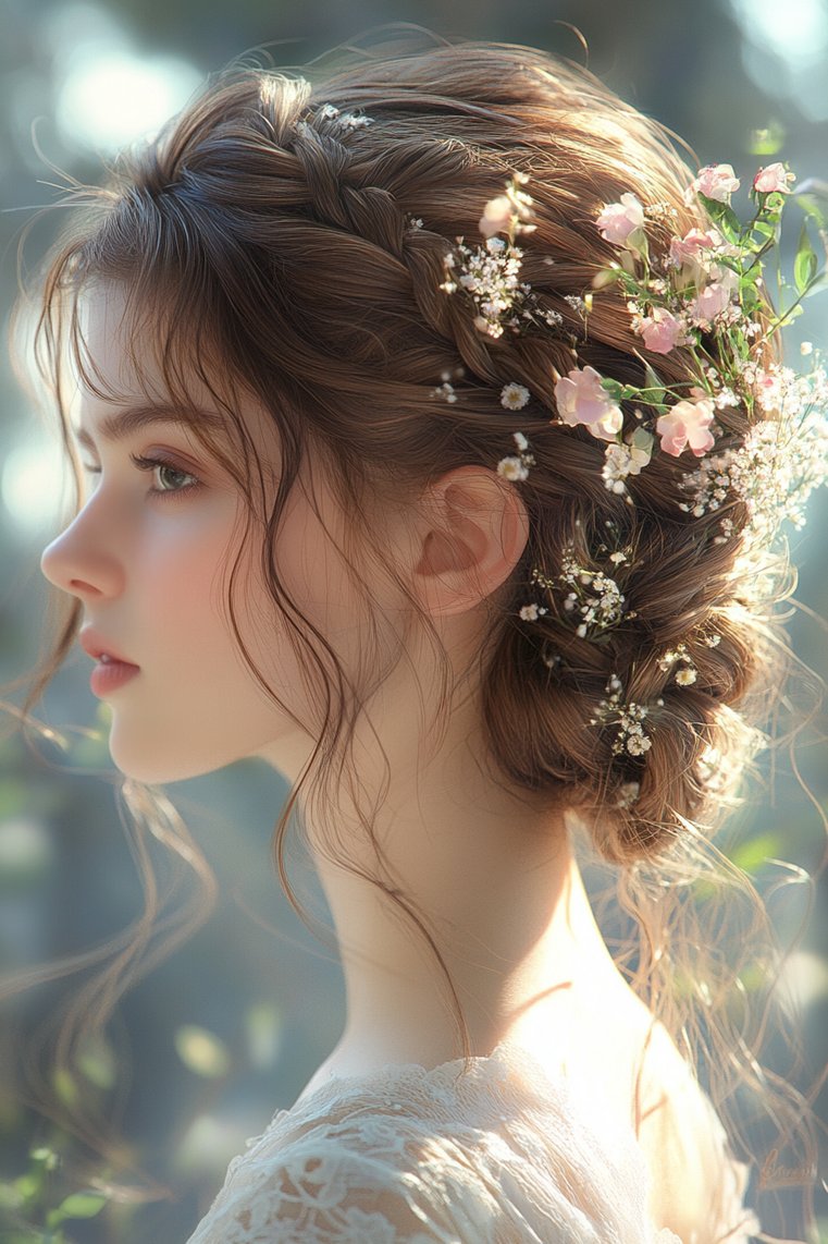 Dutch Braid Updo