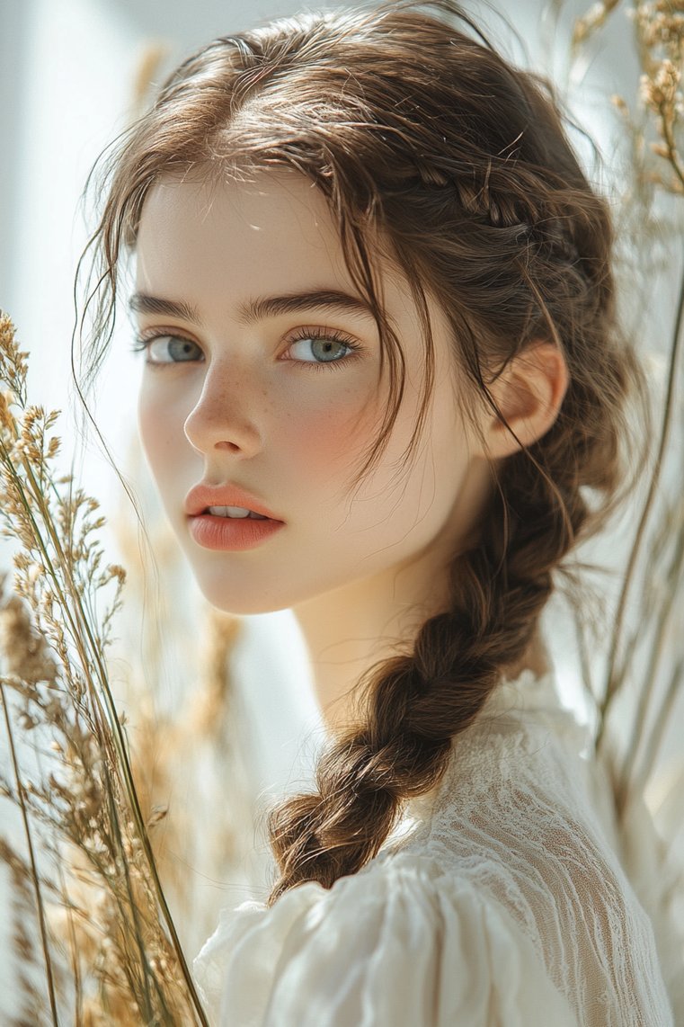 Dutch Braid With an Undercut